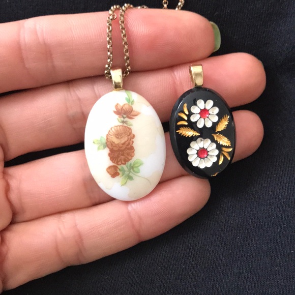 Vintage pendants with 14k Gold-filled findings - Picture 4 of 4